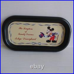 Walt Disney Company Mickey Mouse Tin Tray Vintage Tokyo Disneyland FS from Japan