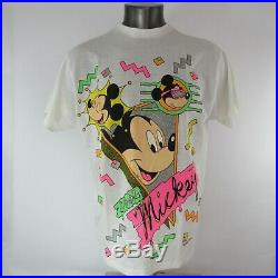 Walt Disney Company T Shirt 1 Size Fits All Cool Mickey Mouse 50/50 Vintage USA