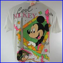Walt Disney Company T Shirt 1 Size Fits All Cool Mickey Mouse 50/50 Vintage USA