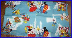 Walt Disney Disneyland vintage character window panels lot set great fabric