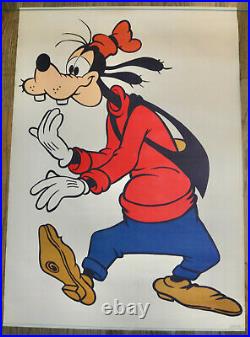Walt Disney GOOFY vintage Hallmark huge poster