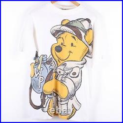 Walt Disney Kingdom Winnie The Pooh Bear Vintage T-shirt Size L Cartoon 90s