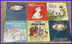 Walt Disney Lot of 24 Vintage Disneyland Vinyl LP Records 1950's & 1960's RARE