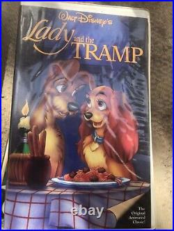 Walt Disney Masterpiece Lady And The Tramp VHS In Vintage Plastic Case