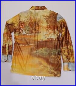 Walt Disney Productions, 1970s Kennington, Polyester, Button Down Shirt With