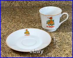 Walt Disney Productions Japan Orange Bird Florida Cup and Saucer Vtg 1970s RARE