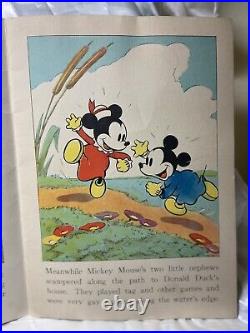 Walt Disney Studios DONALD DUCK Rare Vintage 1935 Full Color Illustrated Folio