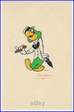 Walt Disney Studios Vintage Hand Painted Jose Carioca Art circa 1940s-1950s
