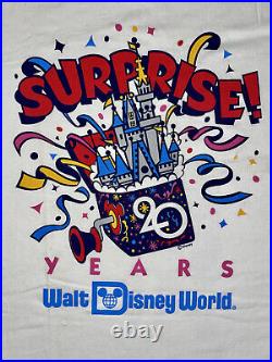 Walt Disney World 20th Anniversary shirt! Vintage NEW 1991 RARE