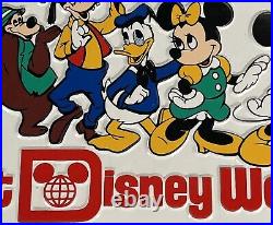Walt Disney World License Plate Vintage Metal Brer Bear Mickey Mouse Minnie