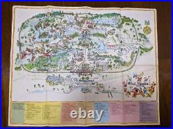 Walt Disney World Magic Kingdom Vintage map poster Florida 100cm x 90cm Japan