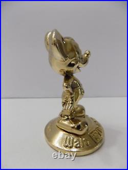 Walt Disney World Mickey Mouse Figurine Paperweight Metal Circa 70s/80s VTG HTF