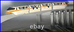 Walt Disney World Monorail System Toy Orange Stripe Plus 14 Pieces of Track VTG