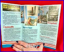 Walt Disney World Park Brochure Booklet Lot Ephemera Vintage Guide 1976-77