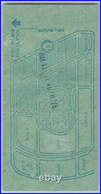 Walt Disney World Parking Ticket 1976 Lake Buena Vista Florida FL Vintage 1970's