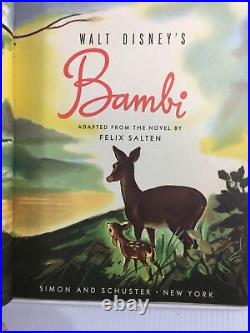 Walt Disney's Bambi Gallery 1941 Vintage Childrens Book