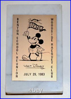 Walt Disney vintage Kansas City Benton School Reunion 1983 marble paper weight