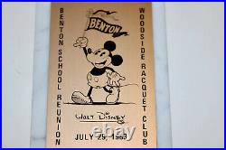 Walt Disney vintage Kansas City Benton School Reunion 1983 marble paper weight